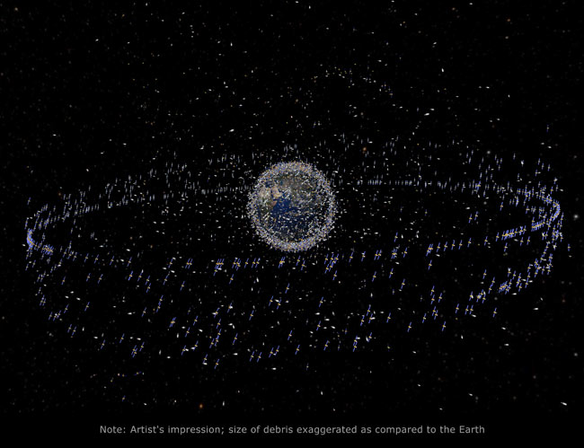 Earth-based Lasers Could Zap Space Junk Clear From Satellites